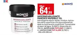 Bricoking MONTO Impermeabilizante paredes invisible oferta