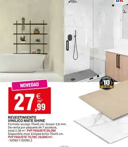 Bricoking Revestimiento vinílico mate shine oferta