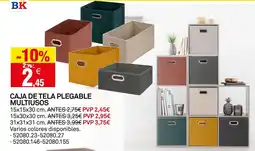 Bricoking Caja de tela plegable multiusos oferta