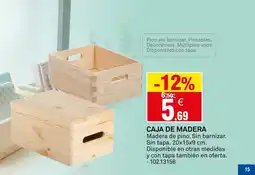 Bricoking Caja de madera oferta