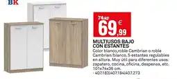 Bricoking Multiusos bajo con estantes oferta