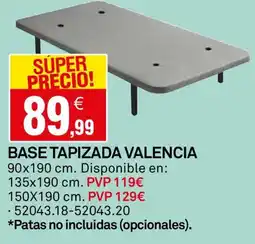 Bricoking Base tapizada valencia oferta