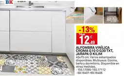 Bricoking Alfombra vinílica croma g10 o g30 txt, jarapa o kilim oferta