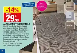 Bricoking Alfombra tejido vinilo oferta