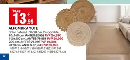 Bricoking Alfombra yute oferta