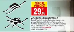 Bricoking Aplique 3 led cabezas-E oferta