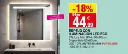 Bricoking Espejo con iluminación led eco oferta