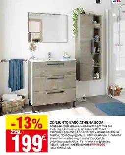 Bricoking Conjunto baño athena oferta
