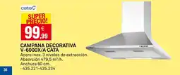 Bricoking CATA Campana decorativa v-6000x/a oferta
