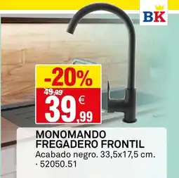 Bricoking Monomando fregadero frontil oferta