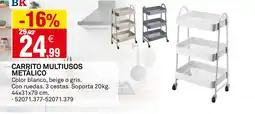 Bricoking Carrito multiusos metalico oferta