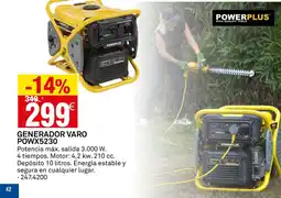 Bricoking POWERPLUS Generador varo powx5230 oferta