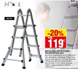 Bricoking Escalera articulada telescopica 4x4 oferta