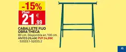 Bricoking Caballete fijo obra theca oferta