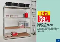 Bricoking Estantería metalica kreator krt674005 oferta