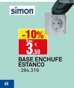 Bricoking Base enchufe estanco oferta