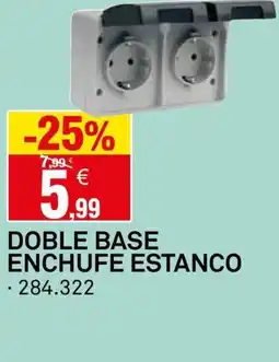 Bricoking Doble base enchufe estanco oferta
