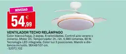 Bricoking Ventilador techo relámpago oferta