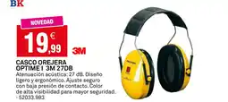 Bricoking 3M Casco orejera optime i 27db oferta