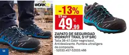 Bricoking Zapato de seguridad workfit trail s1p src oferta