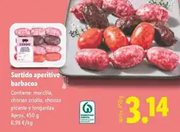 Lidl Surtido aperitivo barbacoa oferta