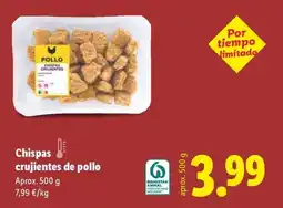 Lidl Chispas crujientes de pollo oferta