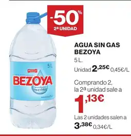 Hipercor BEZOYA Asua mineral natural oferta