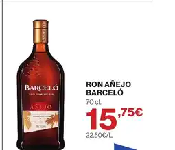Hipercor BARCELÓ Ron añejo oferta