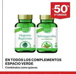 Hipercor En todos los complementos espacio verde oferta