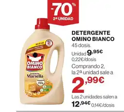 Hipercor OMINO BIANCO Detergente oferta