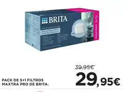 Hipercor Pack de 5+1 filtros maxtra pro de brita oferta