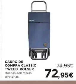 Hipercor Carro de compra classic tweed rolser oferta