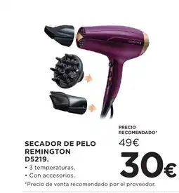 Hipercor REMINGTON Secador de pelo oferta