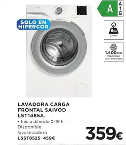 Hipercor Lavadora carga frontal saivod lst1485a oferta
