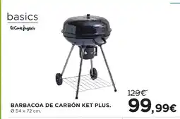 Hipercor Barbacoa de carbón ket plus oferta