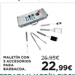 Hipercor Maletín con 5 accesorios para barbacoa oferta