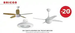 Hipercor En ventiladores de techo bricor oferta