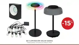 Hipercor En iluminación solar garza oferta