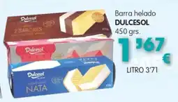 Congelados Copos DULCESOL Barra helado oferta