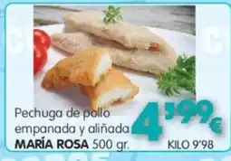 Congelados Copos MARÍA ROSA Pechuga de pollo empanada y aliñada oferta