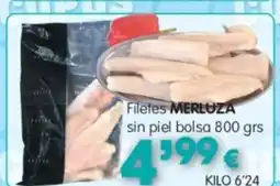 Congelados Copos MERLUZA Filetes sin piel bolsa oferta