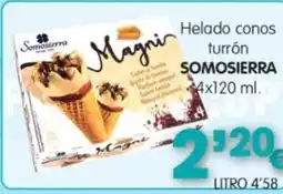 Congelados Copos SOMOSIERRA Helado conos turrón oferta