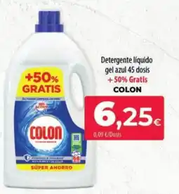 Spar La Palma COLON Detergente líquido gel azul 45 dosis oferta