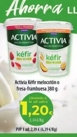 Spar La Palma Activia Kefir melocotón o fresa-frambuesa oferta