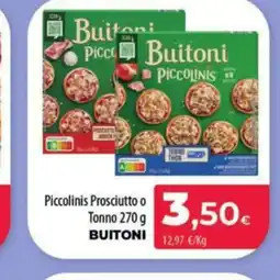 Spar La Palma BUITONI Piccolinis Prosciutto o Tonno oferta