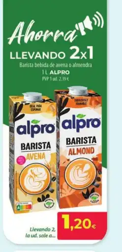 Spar La Palma ALPRO Barista bebida de avena o almendra oferta