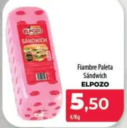 Spar La Palma ELPOZO Fiambre Paleta Sándwich oferta