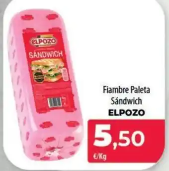 Spar La Palma ELPOZO Fiambre Paleta Sándwich oferta