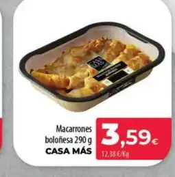 Spar La Palma CASA MÁS Macarrones boloñesa oferta