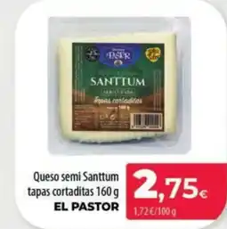 Spar La Palma EL PASTOR Queso semi Santtum tapas cortaditas oferta